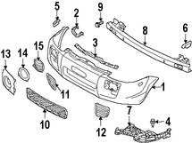 Foto de Enganche de cubierta de parachoques Original para Hyundai Tucson 2005 2006 2007 2008 2009 Marca HYUNDAI Nmero de Parte 8659035000