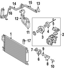 Foto de Interruptor de Lado de presin alta Aire Acondicionado Original para Hyundai Tucson Hyundai Santa Fe Kia Sedona Marca HYUNDAI Nmero de Parte 977523A000