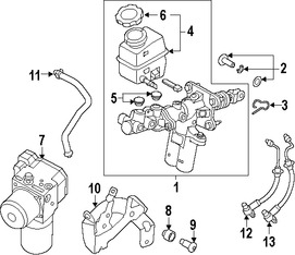 Foto de Lnea hidrulica de Freno Original para Hyundai Sonata 2011 Kia Optima 2011 Marca HYUNDAI Nmero de Parte 587274R000