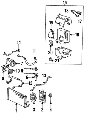 Foto de Manguera Refrigerante Aire Acondicionado Original para Hyundai Elantra 1994 1995 Marca HYUNDAI Nmero de Parte 9776828150