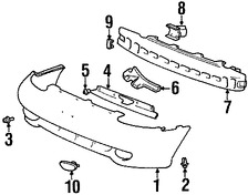 Foto de Tuerca de cubierta de parachoques Original para Hyundai Kia Marca HYUNDAI Nmero de Parte 866992D000