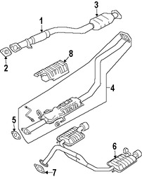 Foto de Empacadura del Conector del Tubo de Escape Original para Hyundai Scoupe Hyundai Tiburon Hyundai Sonata Hyundai Tucson Hyundai Elantra Marca HYUNDAI Nmero de Parte 2876428020