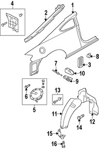 Foto de Perno de cubierta de parachoques Original para Hyundai Kia Marca HYUNDAI Nmero de Parte 1125306206B