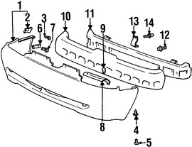 Foto de Enganche del protector de Guardafangos  Original para Hyundai Kia Marca HYUNDAI Nmero de Parte 8659028000