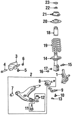 Foto de Tapa Puntal De Suspensin Original para Hyundai Mitsubishi Kia Marca HYUNDAI Nmero de Parte 5462731600