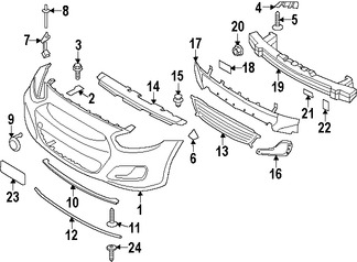 Foto de Enganche del protector de Guardafangos  Original para Hyundai Kia Marca HYUNDAI Nmero de Parte 865952T500