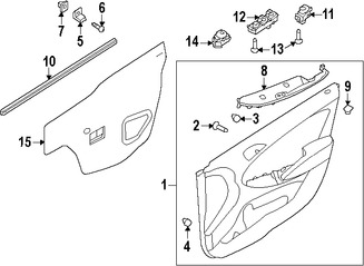 Foto de Interruptor de Espejo Retrovisor Exterior Original para Hyundai Accent 2012 2013 2014 2015 2016 2017 Marca HYUNDAI Nmero de Parte 935301R0004X