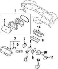 Foto de Lente de Panel de Instrumentos Original para Hyundai Azera 2006 2007 2008 2009 2010 Marca HYUNDAI Nmero de Parte 943603L000