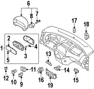 Foto de Interruptor Dimmer del tablero de instrumentos Original para Hyundai Elantra 2008 2009 Marca HYUNDAI Nmero de Parte 949502H0009Y