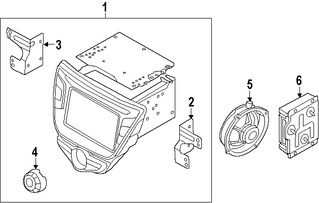 Foto de Unidad de Control de Radio Original para Hyundai Elantra Coupe 2014 Hyundai Elantra 2014 2015 2016 Marca HYUNDAI Nmero de Parte 961803X165GU