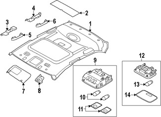 Foto de Luz de mapa Original para Hyundai Elantra 2014 2015 2016 Hyundai Elantra Coupe 2014 Marca HYUNDAI Nmero de Parte 928003X600TX