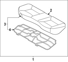 Foto de Cojin de Asiento Original para Hyundai Elantra Coupe 2014 2013 Marca HYUNDAI Nmero de Parte 891003X700MAP