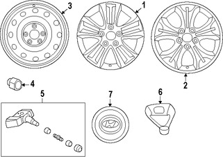 Foto de Ruedas Original para Hyundai Elantra GT 2016 2017 Marca HYUNDAI Nmero de Parte 52910A5700