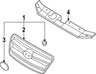Foto de Molde de rejilla Original para Hyundai Santa Fe 2007 2008 2009 Marca HYUNDAI Nmero de Parte 863530W000