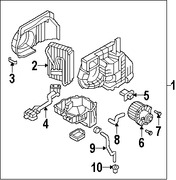 Foto de Conuunto de Motor de Ventilador Original para Kia Sorento Hyundai Santa Fe Marca HYUNDAI Nmero de Parte 979452B000