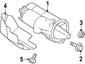 Foto de Tornillo de Arranque Original para Hyundai Kia Marca HYUNDAI Nmero de Parte 1140410507B