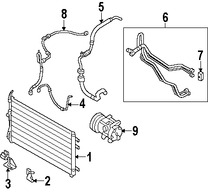 Foto de Manguera Descarga Refrigerante Aire Acondicionado Original para Kia Sedona 2006 2007 2008 2009 Hyundai Entourage 2007 2008 Marca HYUNDAI Nmero de Parte 977624D900