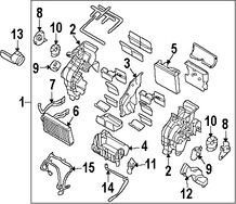 Foto de Recipiente del nucleo del evaporador del aire acon Original para Hyundai Entourage 2007 2008 Kia Sedona 2007 2008 2009 2010 Marca HYUNDAI Nmero de Parte 971004D400