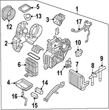 Foto de Unidad de Control Motor del Ventilador Original para Kia Sedona Hyundai Entourage Marca HYUNDAI Nmero de Parte 972354D000