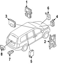 Foto de Caja de Fusibles Original para Hyundai Entourage 2007 2008 Marca HYUNDAI Nmero de Parte 919584D030