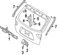 Foto de Manilla Puerta Trasera Original para Hyundai Veracruz 2007 2008 2009 Marca HYUNDAI Nmero de Parte 812603J000