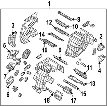 Foto de Mando de la Compuerta Mezcladora Original para Hyundai Genesis Hyundai Equus Marca HYUNDAI Nmero de Parte 971603M000