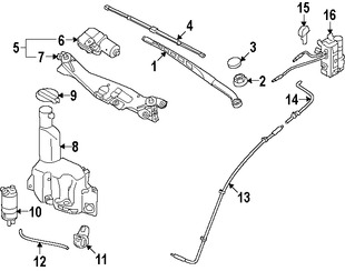 Foto de Motor de Limpiaparabrisas Original para Hyundai Genesis Hyundai Equus Marca HYUNDAI Nmero de Parte 981103M000