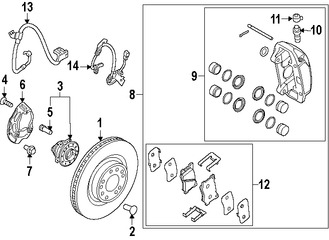 Foto de Cubierta de Polvo de Frenos Original para Hyundai Genesis 2015 2016 Marca HYUNDAI Nmero de Parte 51756B1300