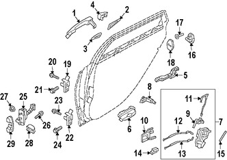 Foto de Cable de Cerrojo de Puerta Original para Hyundai Genesis 2015 2016 Marca HYUNDAI Nmero de Parte 81471B1000