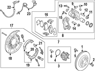 Foto de Lnea hidrulica de Freno Original para Hyundai Genesis 2015 2016 Marca HYUNDAI Nmero de Parte 58737B1000