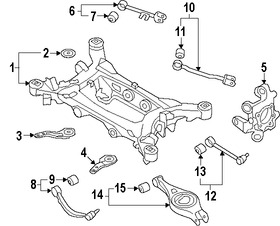 Foto de Brazo de Control de suspensin Original para Hyundai Equus Hyundai Genesis Kia K900 Marca HYUNDAI Nmero de Parte 551013N000