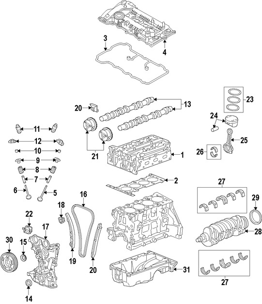 Foto de Biela Original para Hyundai Elantra Coupe Hyundai Elantra GT Hyundai Tucson Kia Soul Kia Forte Marca HYUNDAI Nmero de Parte 235002E400