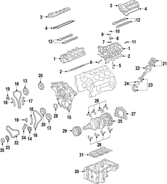 Foto de Engranaje del rbol de levas Original para Hyundai Kia Marca HYUNDAI Nmero de Parte 243703CGA0