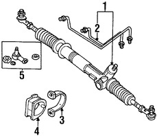 Foto de Buje de Montaje de Pin y Cremallera Original para Jaguar Vanden Plas Jaguar XJ8 Jaguar XJR Jaguar XK8 Marca JAGUAR Nmero de Parte MNC3953BC