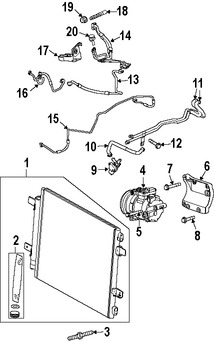 Foto de Manguera Descarga Refrigerante Aire Acondicionado Original para Jaguar Vanden Plas Jaguar XJ8 Jaguar XJR Jaguar Super V8 Jaguar XK8 Jaguar XKR Marca JAGUAR Parte #C2C9316