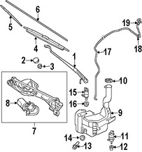 Foto de Ojal Bomba de limpia parabrisas Original para Jaguar Marca JAGUAR Nmero de Parte C2S4603