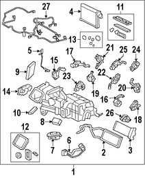 Foto de Actuador de Puerta de Entrada de Aire Original para Jaguar XJ Jaguar XJR Marca JAGUAR Nmero de Parte C2D4702