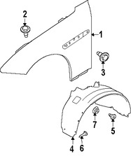 Foto de Guardafango Original para Jaguar XJ Jaguar XJR Marca JAGUAR Nmero de Parte C2D20215