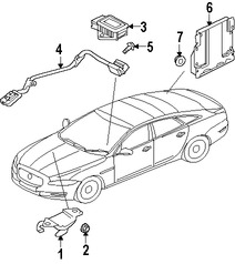 Foto de Sensor Angulo de Direccin Original para Jaguar Marca JAGUAR Nmero de Parte C2D51028