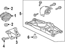 Foto de Soporte de Montura del motor Original para Jaguar Marca JAGUAR Nmero de Parte AJ813754