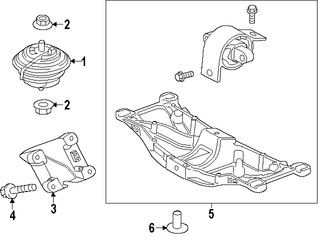 Foto de Soporte de Montura del motor Original para Jaguar XJ Jaguar XF Jaguar F-Type Marca JAGUAR Nmero de Parte C2D19068