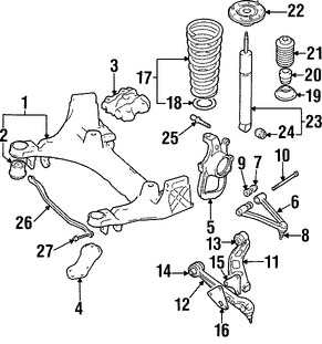 Foto de Soporte / Compacto del motor Original para Jaguar XK8 1997 Marca JAGUAR Nmero de Parte MJA2231AH