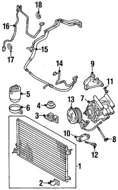 Foto de Manguera Descarga Refrigerante Aire Acondicionado Original para Jaguar S-Type 2003 2004 2005 2006 2007 2008 Marca JAGUAR Nmero de Parte XR854251