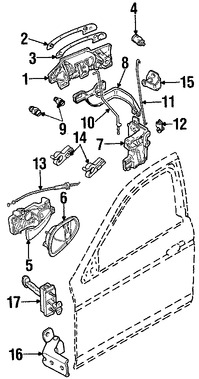 Foto de Clip del Botn de Puerta Original para Jaguar S-Type Marca JAGUAR Nmero de Parte XR811823