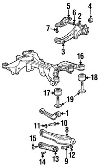 Foto de Brazo de Control Lateral Original para Jaguar X-Type Marca JAGUAR Nmero de Parte C2S50863