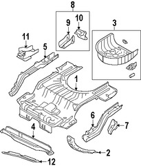 Foto de Bandeja de Piso Original para Jaguar X-Type Marca JAGUAR Nmero de Parte C2S47852