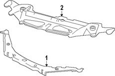 Foto de Barra sujecin soporte del radiador Original para Jaguar XF Jaguar XFR Jaguar XFR-S Marca JAGUAR Nmero de Parte C2Z16114