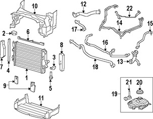 Foto de Manguera de Rebose Refrigerante de Motor Original para Jaguar XF Jaguar XFR Jaguar XFR-S Marca JAGUAR Nmero de Parte C2Z9750