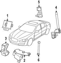 Foto de Sensor de Altura de Suspensin Original para Jaguar XF Jaguar XFR Jaguar XFR-S Marca JAGUAR Nmero de Parte C2P15221