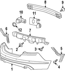 Foto de Soporte de cubierta de parachoques Original para Jaguar XF Jaguar XFR Jaguar XFR-S Marca JAGUAR Nmero de Parte C2Z13533